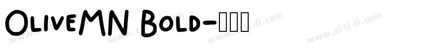 OliveMN Bold字体转换